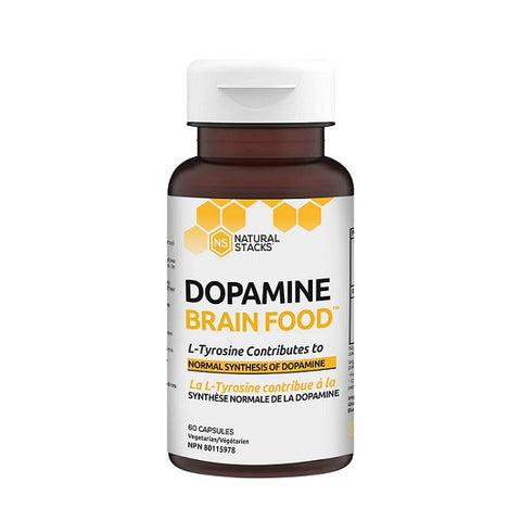 Natural Stacks Dopamine Brain Food With L-Tyrosine 60 Capsules