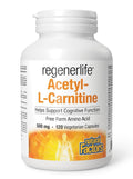 Natural Factors Regenerlife Acetyl-L-Carnitine 500mg Vegetarian Capsules