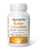 Natural Factors Regenerlife Acetyl-L-Carnitine 500mg Vegetarian Capsules