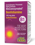 Natural Factors BioCoenzymated Benfotiamine B1 plus Sulbutiamine 30 Veg Capsules