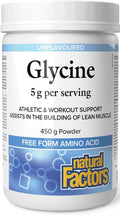 Natural Factors Glycine Powder Unflavoured 450g