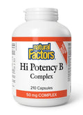 Natural Factors Hi Potency B Complex 50mg 210 Capsules