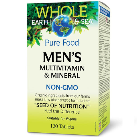 Natural Factors Whole Earth and Sea Men's Multivitamin and Mineral Tablets