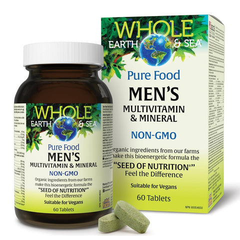 Natural Factors Whole Earth and Sea Men's Multivitamin and Mineral Tablets