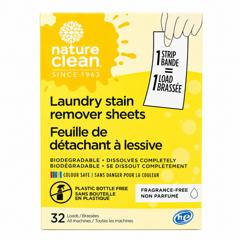 Nature Clean Laundry Stain Remover Strips 32 Count