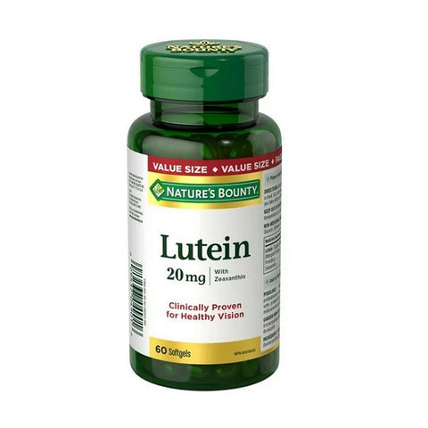 Nature's Bounty Lutein 20mg 60 Softgels