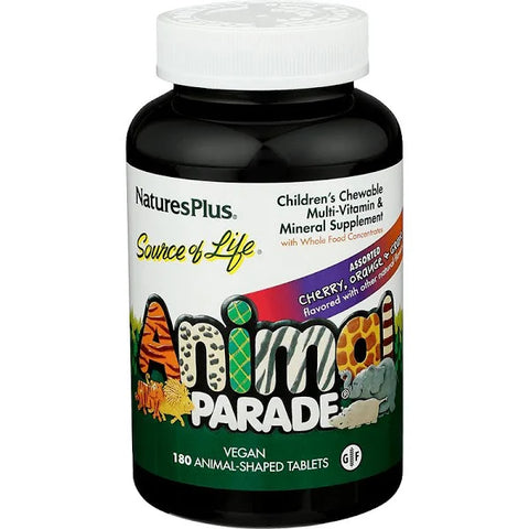 Expires July 2024 Clearance Nature's Plus Animal Parade Children's Chewable Multi 180 Tablets Assorted