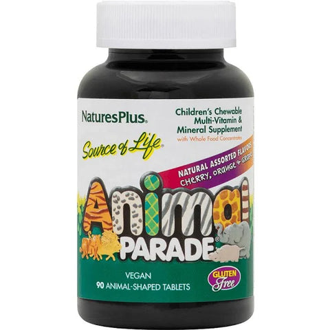 Expires July 2024 Clearance Nature's Plus Animal Parade Children's Chewable Multi 90 Tablets Assorted - YesWellness.com