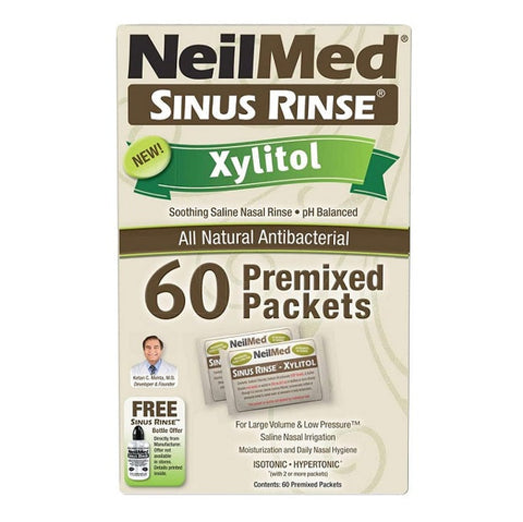 Expires February 2026 Clearance NeilMed Sinus Rinse with Xylitol 60 Packets