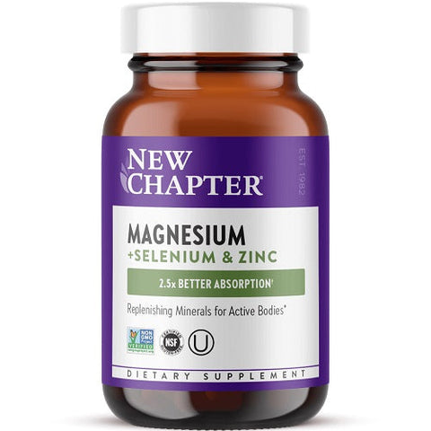 Expires April 2026 Clearance New Chapter Magnesium + Selenium & Zinc 30 Tablets