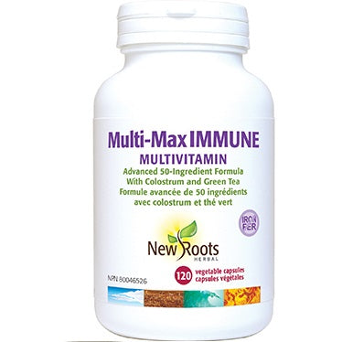 New Roots Herbal Multi-Max Immune Multivitamin Iron-Free