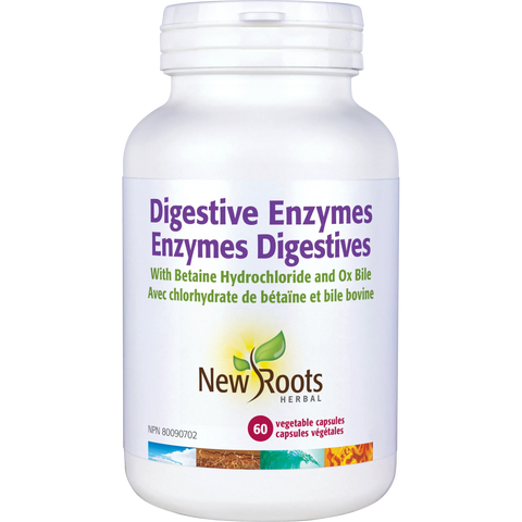 New Roots Herbal Digestive Enzymes 60 Capsules