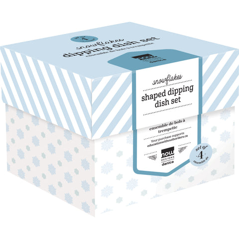 Now Designs Snowflakes Dipping Dishes Set of 4