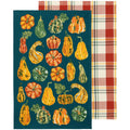 Now Designs by Danica Harvest Gourds Dishtowels Set of 2