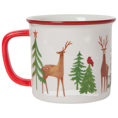 Now Designs by Danica Santa's Reindeer Christmas Heritage Mug