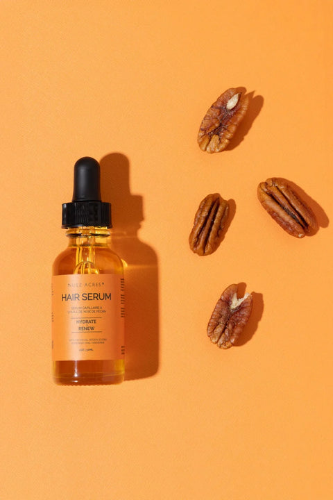Nuez Acres Hair Serum Nourish & Strengthen with Pecan & Rosemary Oils - Yeswellness.com