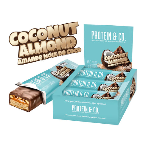 NutraPhase Protein & Co Protein Bars Coconut Almond 12 x 53g
