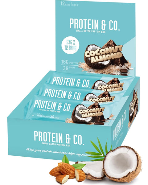 NutraPhase Protein & Co Protein Bars Coconut Almond 12 x 53g