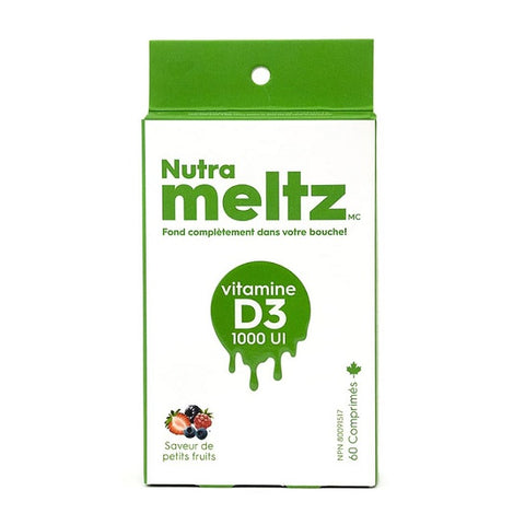 Nutrameltz Vitamin D3 1000 IU Mixed Berry Flavour 60 Tablets - YesWellness.com