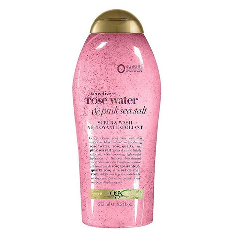 OGX Pink Sea Salt & Rose Water Scrub & Wash 577mL