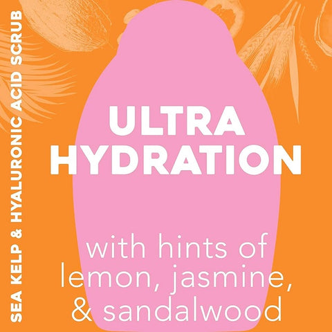 OGX Hydration + Sea Kelp & Hyaluronic Acid Scrub & Wash 