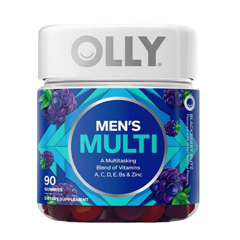 Expires February 2026 Clearance OLLY Men's Multi Blackberry Blitz 90 Gummies
