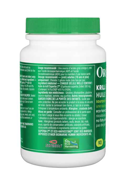 Organika Krill Oil 90 Softgel Caps