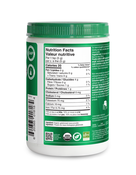 Organika Organic Maca Powder Gelatinized Powder