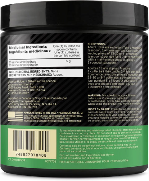 Optimum Nutrition Micronized Creatine Powder