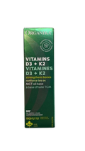 Oraganika Vitamin D3 + K2 Drops 30mL