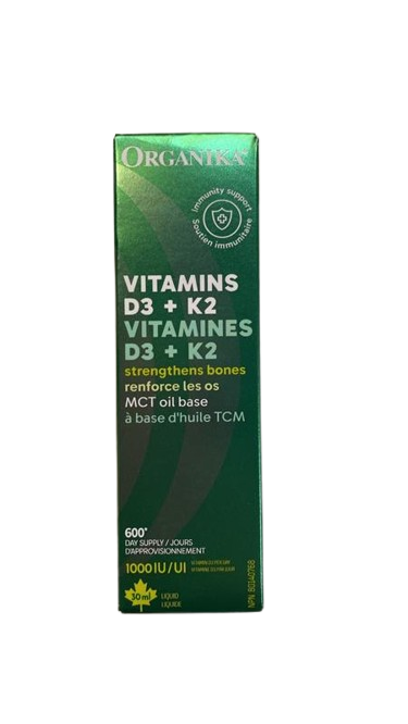 Oraganika Vitamin D3 + K2 Drops 30mL