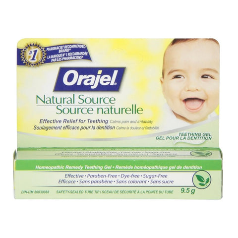 Orajel Baby Natural Source Homeopathic Teething Gel 9.5g
