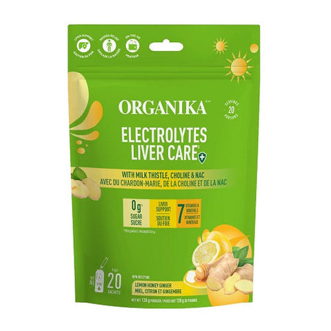 Expires December 2025 Clearance Organika Electrolytes Liver Care with Milk Thistle, Choline and NAC 6g x 20 Sachets