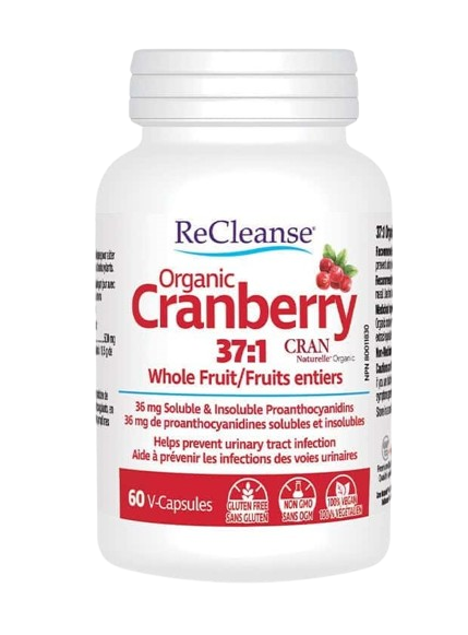 Recleanse Prairie Naturals Organic Cranberry: UTI Support