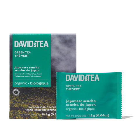 DAVIDsTEA Japanese Sencha Green Tea 12 Sachets