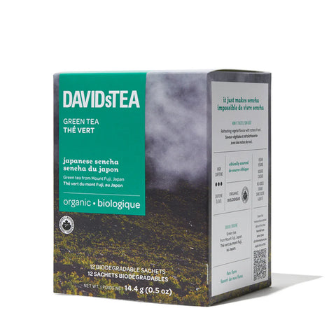 DAVIDsTEA Japanese Sencha Green Tea 12 Sachets
