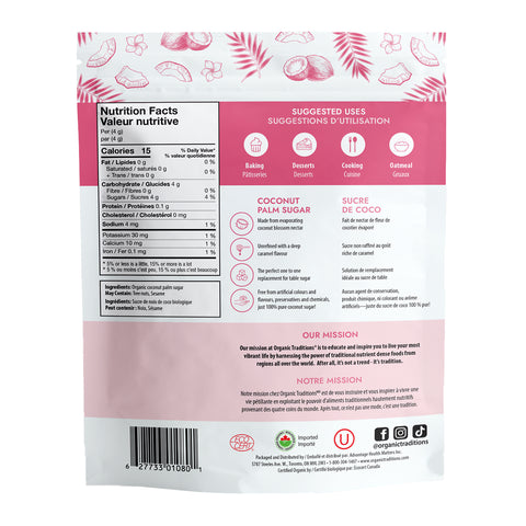 Organic Traditions Coconut Palm Sugar