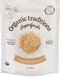 Organic Traditions Maca-X-6 Black and Red-Purple Powder 150 grams