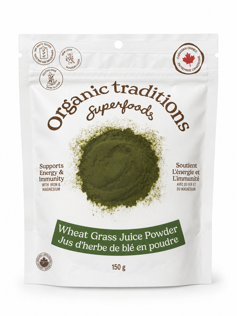 Organic Traditions Wheat Grass Juice Powder 150 grams
