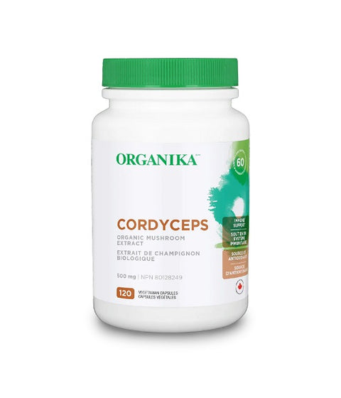 Organika Cordyceps 120 Capsules - YesWellness.com