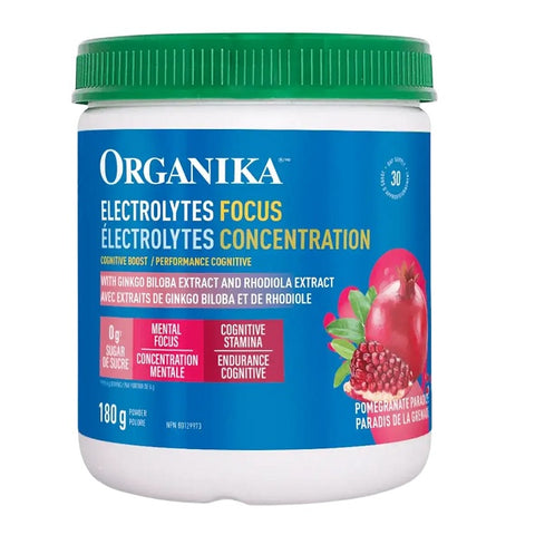 Organika Electrolytes Focus Pomegranate Paradise 180g - YesWellness.com