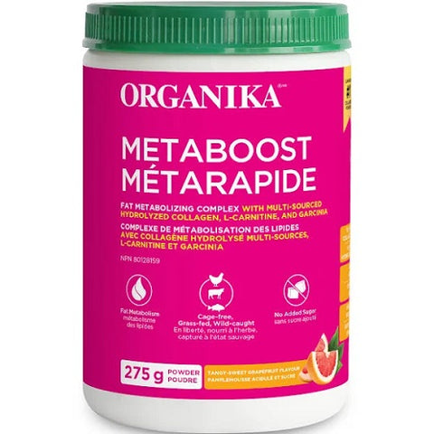 Organika Metaboost Fat Metabolizing Powder Tangy-Sweet Grapefruit 275g