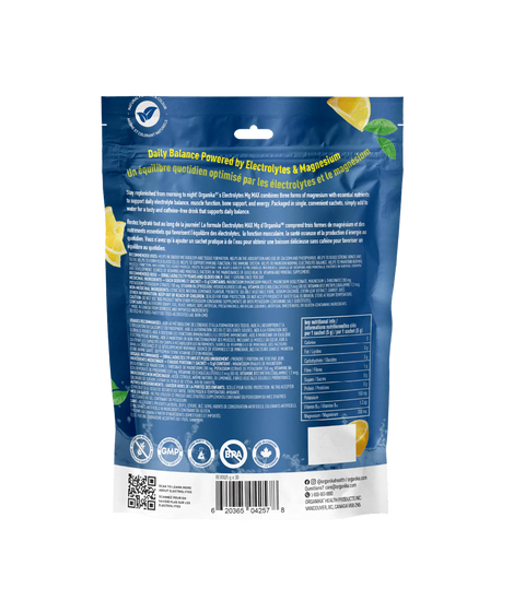 Organika Electrolytes Mg Max Lemonade 30 Sachets back