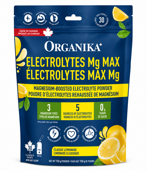 Organika Electrolytes Mg Max Lemonade 30 Sachets