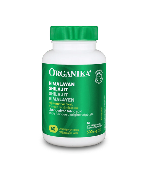 Organika Himalayan Shilajit 500mg 60 Vegetarian Capsules