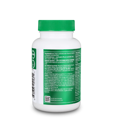 Organika Himalayan Shilajit 500mg 60 Vegetarian Capsules