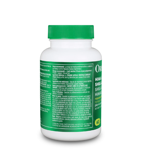 Organika Himalayan Shilajit 500mg 60 Vegetarian Capsules