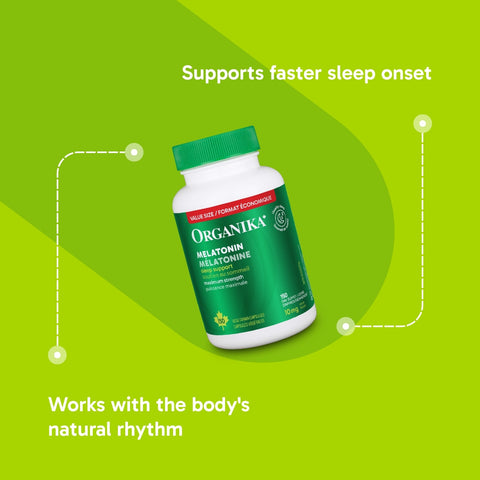 Organika Melatonin 10mg 150 Vegetarian Capsules