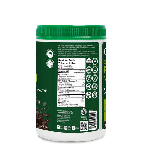 Organika Organic Plant Protein Powder with Probiotics Chocolate 780g