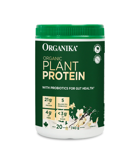 Organika Organic Plant Protein Powder with Probiotics Vanilla 740g